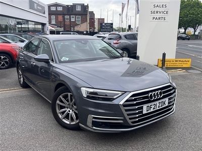 used Audi A8 3.0 TDI V6 50 SPORT TIPTRONIC QUATTRO EURO 6 (S/S) DIESEL FROM 2021 FROM WAKEFIELD (WF1 1RF) | SPOTICAR