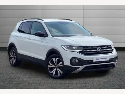 Used VW T-Cross Black Edition 110 HP (80 kW) 2023 White SUV