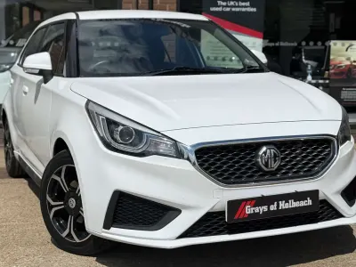 Used MG MG3 Excite 106 HP (77 kW) 2019 White Hatchback