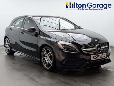 Used Mercedes A180 AMG Line Premium Plus 122 HP (89 kW) 2016 Black Hatchback