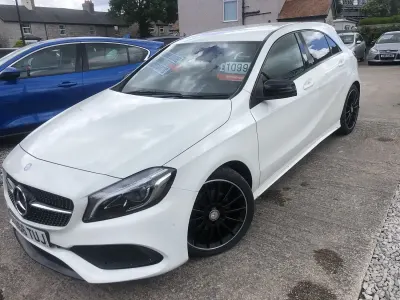 Used Mercedes A200 AMG line 136 HP (100 kW) 2016 White Hatchback