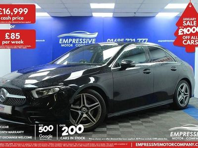 Black Used 2019 Mercedes A200 AMG line Sedan | £16,999 (Fair price)
