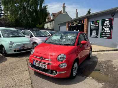 Used Fiat 500 Lounge 69 HP (50 kW) 2016 Pink Hatchback