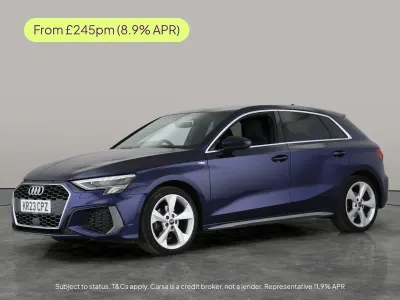 Used Audi A3 S-Line 150 HP (110 kW) 2023 Blue Sedan