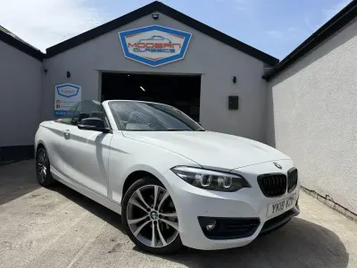 Used BMW 220 Sport Line 2018 White Cabriolet