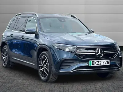 Used Mercedes EQB300 AMG Line Premium 167 kW (228 HP) 2022 Denim blue SUV