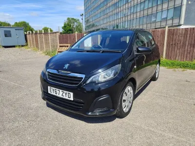 Käytetty Peugeot 108 Active 68 HP (50 kW) 2017 Musta Viistoperä