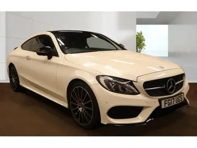 Used Mercedes C250 AMG Line Premium Plus 204 HP (150 kW) 2017 White Coupe