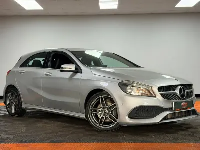 Used Mercedes A200 AMG line 136 HP (100 kW) 2018 Silver Hatchback