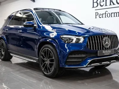Used Mercedes GLE400 AMG line 2021 Blue Estate