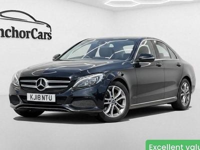 Begagnad Mercedes C220 Premium Plus 170 HK (125 kW) 2018 Svart Sedan