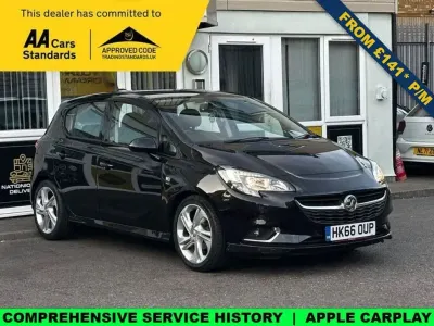 Used Vauxhall Corsa SRi 90 HP (66 kW) 2017 Black Hatchback