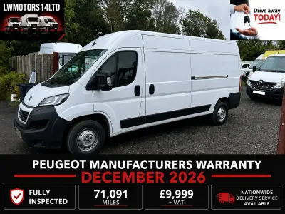 Used Peugeot Boxer Premium 140 HP (102 kW) 2023 White Van