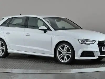 Used Audi A3 Sportback S-Line 116 HP (85 kW) 2019 White Hatchback