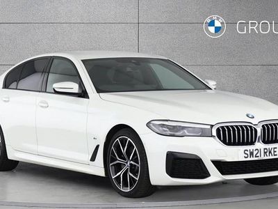 White Used 2021 BMW 520 M Sport Sedan | £22,850 (Fair price)