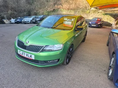 Used Skoda Rapid Sport 110 HP (80 kW) 2017 Green Hatchback