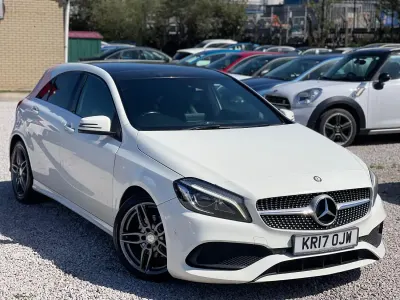 Used Mercedes A200 AMG Line Premium Plus 2017 White Hatchback