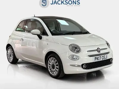 Used Fiat 500 Lounge 69 HP (50 kW) 2017 White Hatchback