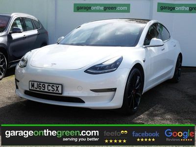 Used Tesla Model 3 Performance 461 kW (627 HP) 2019 White Sedan