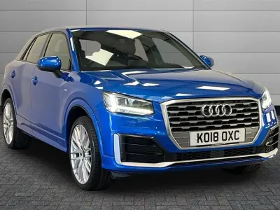 Begagnad Audi Q2 S-Line 150 HK (110 kW) 2018 Blå SUV