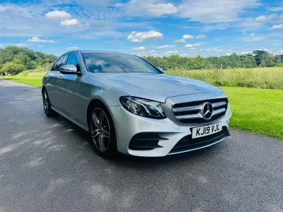 Used Mercedes E200 AMG line 184 HP (135 kW) 2019 Silver Sedan