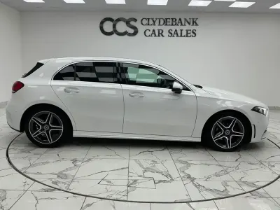 Usado Mercedes A180 AMG line 116 HP (85 kW) 2018 Branco Citadino