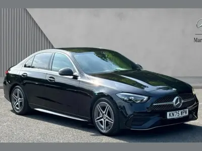 Used Mercedes C200 AMG line 200 HP (147 kW) 2025 Black Sedan