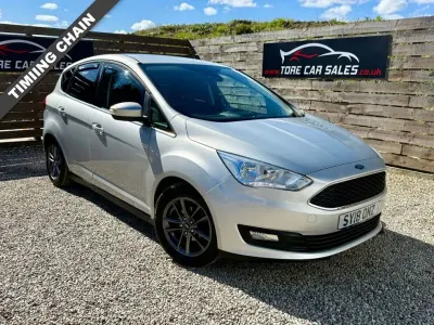 Used Ford C-MAX Zetec 125 HP (91 kW) 2018 Silver MPV