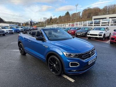 Used VW T-Roc Cabriolet R-line 150 HP (110 kW) 2020 Blue Cabriolet