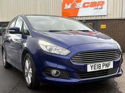 Used Ford S-MAX Titanium 150 HP (110 kW) 2018 Blue MPV