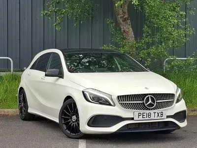Usado Mercedes A160 AMG Line Premium Plus 102 HP (75 kW) 2018 Branco Citadino