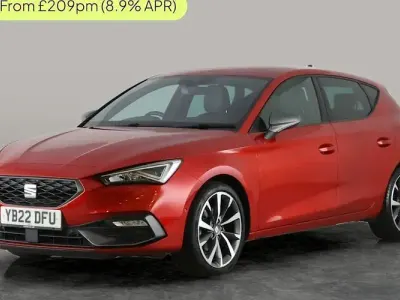 Used Seat Leon FR Sport 131 HP (96 kW) 2022 Red Hatchback