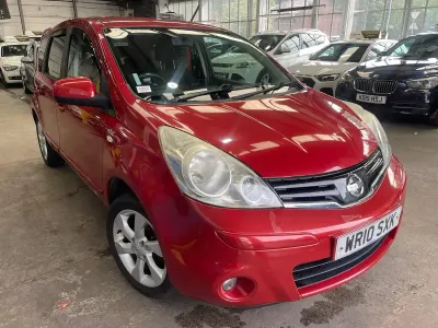 Used Nissan Note N-TEC 88 HP (64 kW) 2010 Red Hatchback