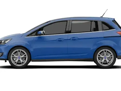 Used Ford Grand C-Max Titanium 150 HP (110 kW) 2016 Blue MPV