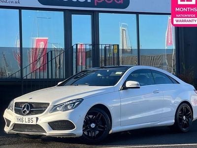 White Used 2016 Mercedes E400 AMG line Coupe | £14,490