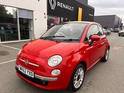 Red Used 2013 Fiat 500 Lounge Cabriolet | £3,499 (Good price)
