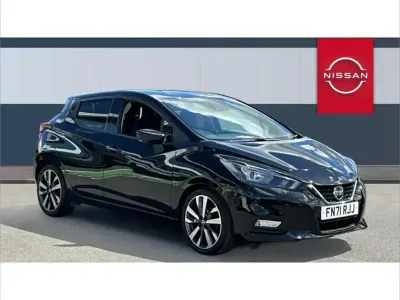 Used Nissan Micra Tekna 91 HP (66 kW) 2021 Black Hatchback