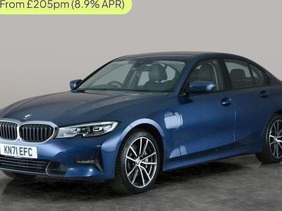 Used BMW 330e Sport Line 292 HP (214 kW) 2021 Blue Sedan