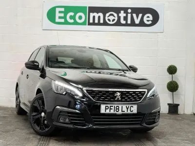 Used Peugeot 308 GT-line 130 HP (95 kW) 2018 Black Hatchback