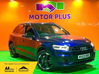 Used Audi Q5 Black Edition 190 HP (139 kW) 2019 Blue SUV
