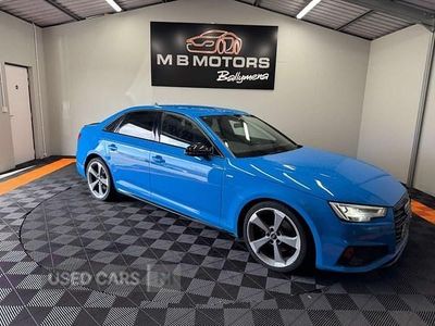 Used Audi A4 Black Edition 245 HP (180 kW) 2019 Blue Sedan
