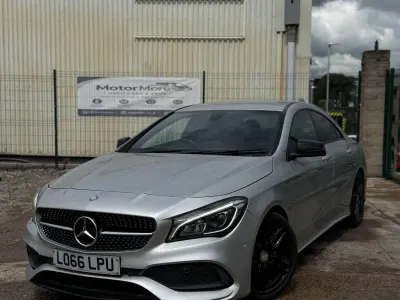 Used Mercedes CLA220 AMG line 177 HP (130 kW) 2017 Silver Coupe