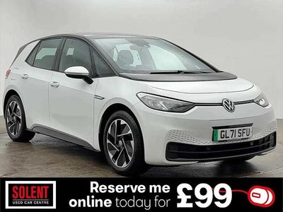 Used VW ID.3 Pro 106 kW (145 HP) 2022 White Hatchback