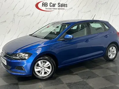 Used VW Polo SE 95 HP (69 kW) 2018 Blue Hatchback