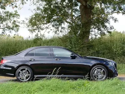 Used Mercedes E300 AMG line 315 HP (231 kW) 2019 Blue Sedan