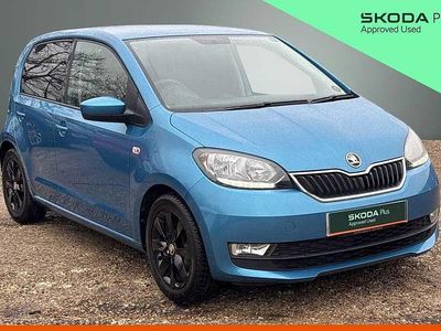 Used Skoda Citigo 44 HP (32 kW) 2018 Crystal blue metallic Hatchback
