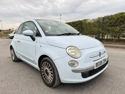 Used Fiat 500 Lounge 2008 Blue Hatchback