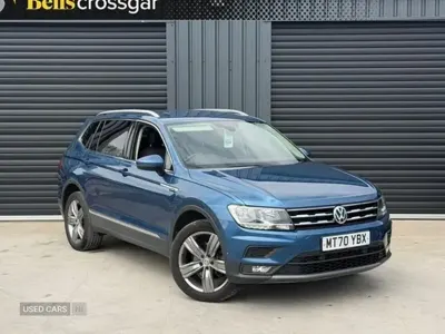 Second-hand VW Tiguan Allspace Match 150 CP (110 kW) 2021 Albastru SUV