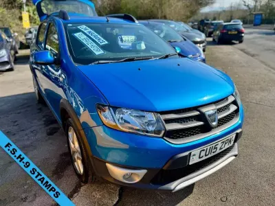 Used Dacia Sandero Ambiance 90 HP (66 kW) 2015 Blue Hatchback