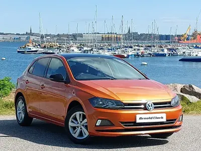Used VW Polo SE 95 HP (69 kW) 2018 Orange Hatchback